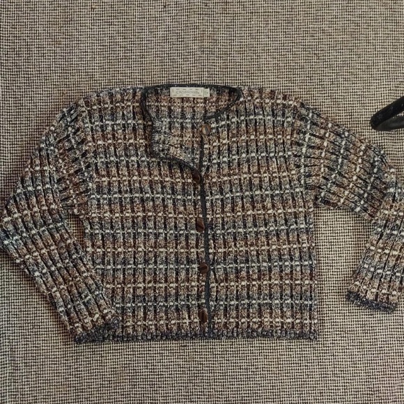 90s Multicolor Knit Cardigan - Picture 2 of 3